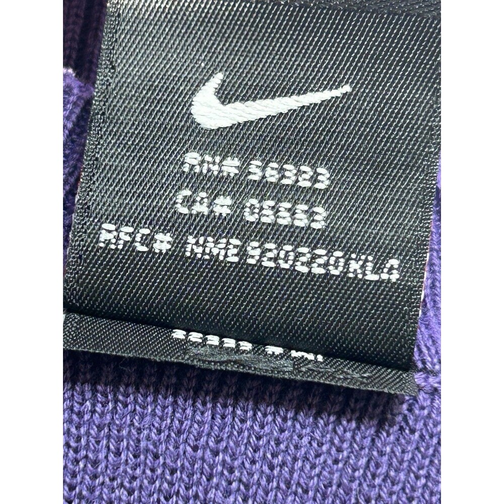 Vintage Nike Clemson Tigers Sweater Vest Mens Large Purple 2003 Cotton Knit Vtg - Picture 7 of 8